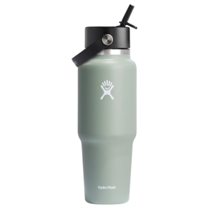 Hydro Flask 32 oz Insulated Water Bottle with Wide Straw Lid Agave