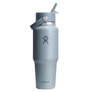 Hydro Flask 32 oz Insulated Water Bottle with Wide Straw Lid Shale Gray