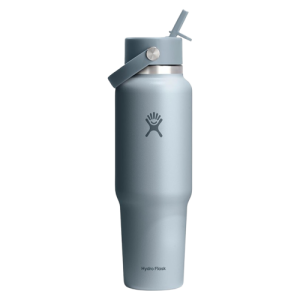 Hydro Flask 40 oz Insulated Water Bottle with Wide Straw Lid Shale Gray