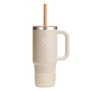 Hydro Flask Kids 24 oz Insulated Travel Tumbler with Handle and Straw Coconut Cream