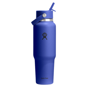 Hydro Flask 40 oz Insulated Water Bottle with Wide Straw Lid Capri Blue