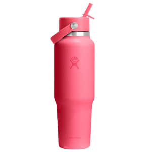 Hydro Flask 40 oz Insulated Water Bottle with Wide Straw Lid Popstar Pink