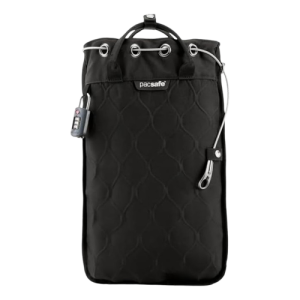 Pacsafe Travelsafe GII 5L Portable Safe - Anti-Theft Travel Security Bag with Combination Lock - Black