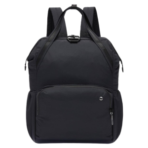 Pacsafe Citysafe CX 17L Anti-Theft Backpack - Women's Travel and Laptop Backpack - Econyl Black